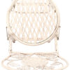 White Barcelona Bistro Barstool with Round Seat and Back BBBMRW-AX-T