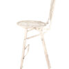 White Barcelona Bistro Barstool with Round Seat and Back BBBMRW-AX-T