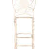 White Barcelona Bistro Barstool with Round Seat and Back BBBMRW-AX-T