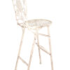 White Barcelona Bistro Barstool with Round Seat and Back BBBMRW-AX-T