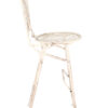 White Barcelona Bistro Barstool with Round Seat and Back BBBMRW-AX-T