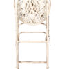 White Barcelona Bistro Barstool with Round Seat and Back BBBMRW-AX-T