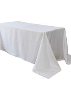 White Rectangle Table Linen