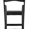 Black WoodGrain Resin Folding Chair with Black Vinyl Seat CFRBB-A